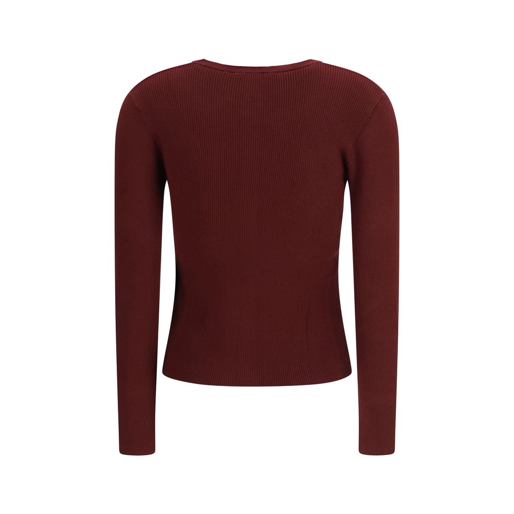 Bordeaux Viscose Cardigan