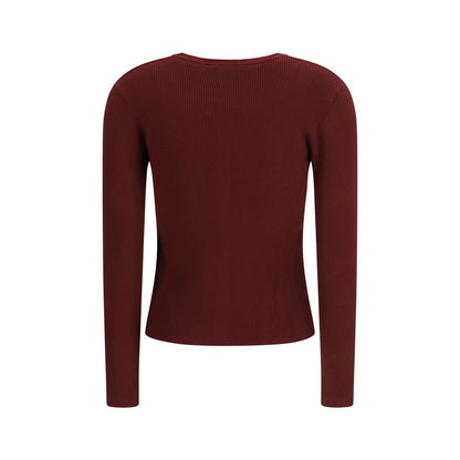 Bordeaux Viscose Cardigan
