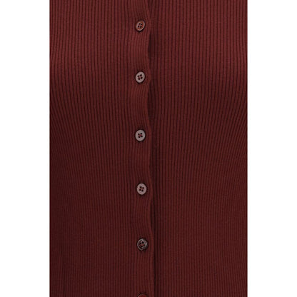 Bordeaux Viscose Cardigan