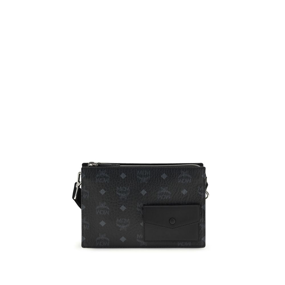 Black Calf Leather Bos Taurus Shoulder Bag