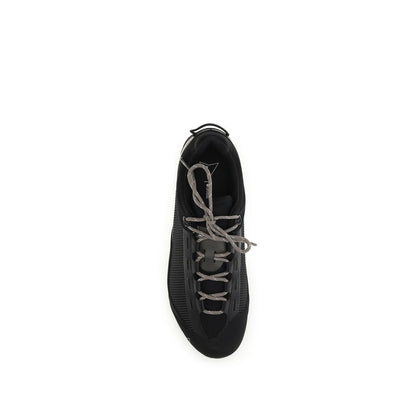 Black Polyamide Athletic Sneakers