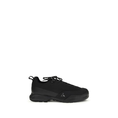 Black Nylon Athletic Sneakers