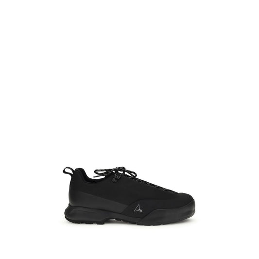 Black Nylon Athletic Sneakers
