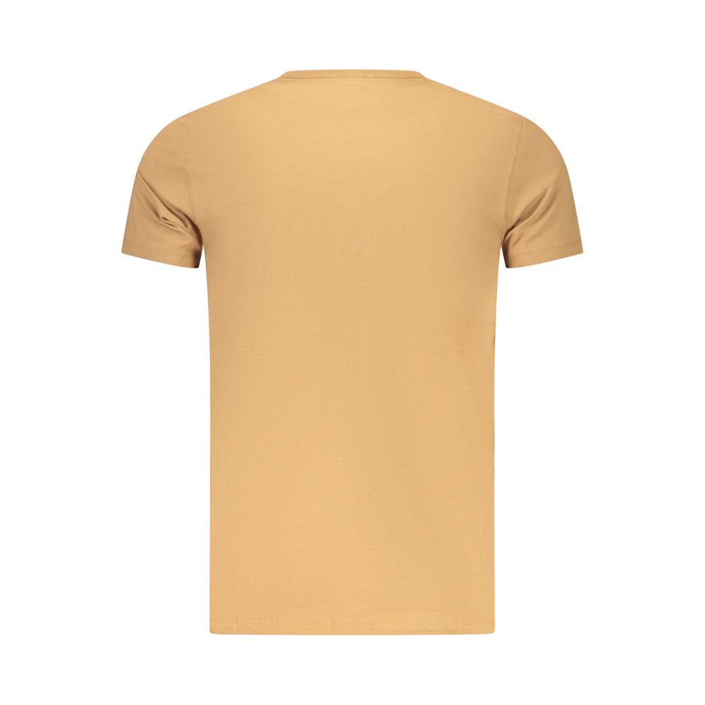 Marrone Cotton Men T-Shirt