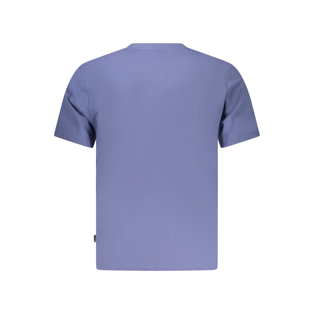 Blu Cotton Men T-Shirt