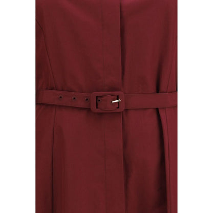 Bordeaux Cotton Casual Dress