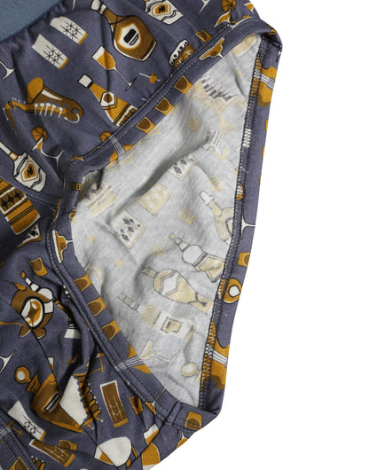 Gray Jazz Cocktail Men Brando Brief Underwear