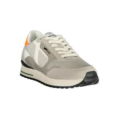 Grigio Polyurethane Men Sneaker