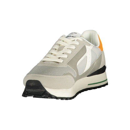 Grigio Polyurethane Men Sneaker