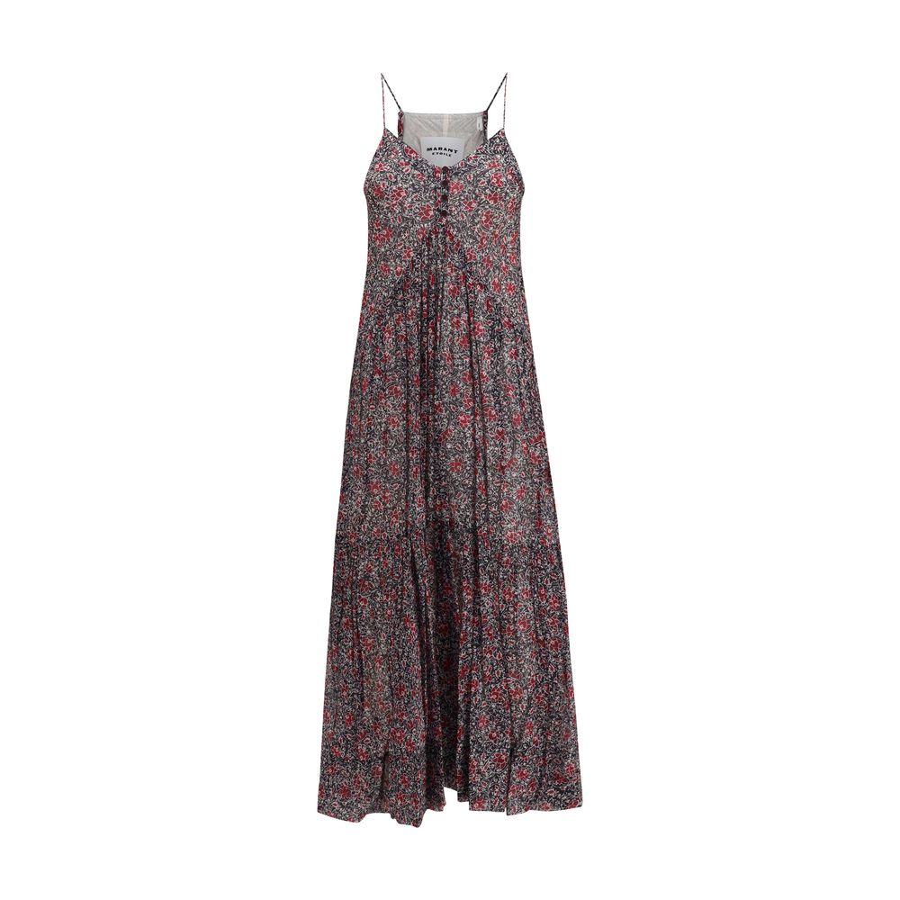 Purple Cotton Casual Dress