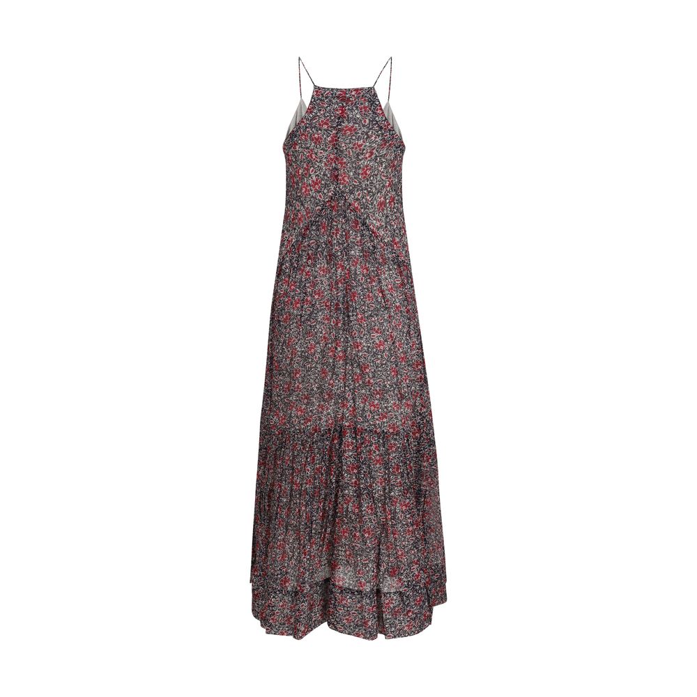 Purple Cotton Casual Dress