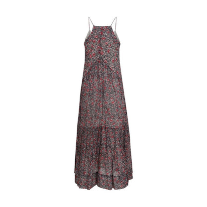 Purple Cotton Casual Dress