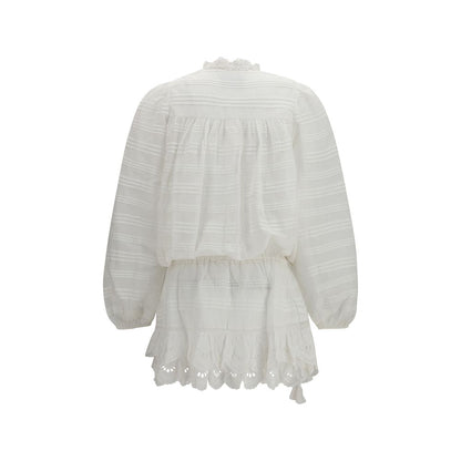 White Cotton Casual Dress
