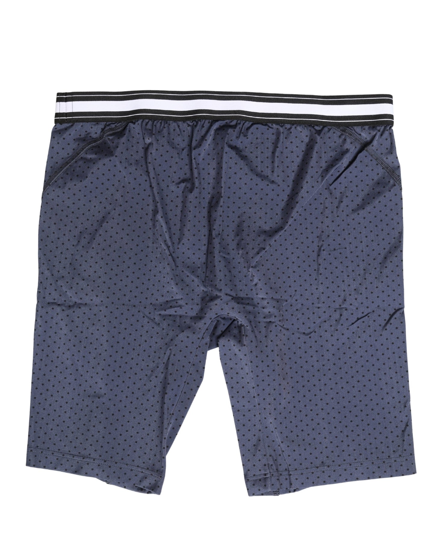 Dark Blue Polka Dots Men Bike Shorts Underwear