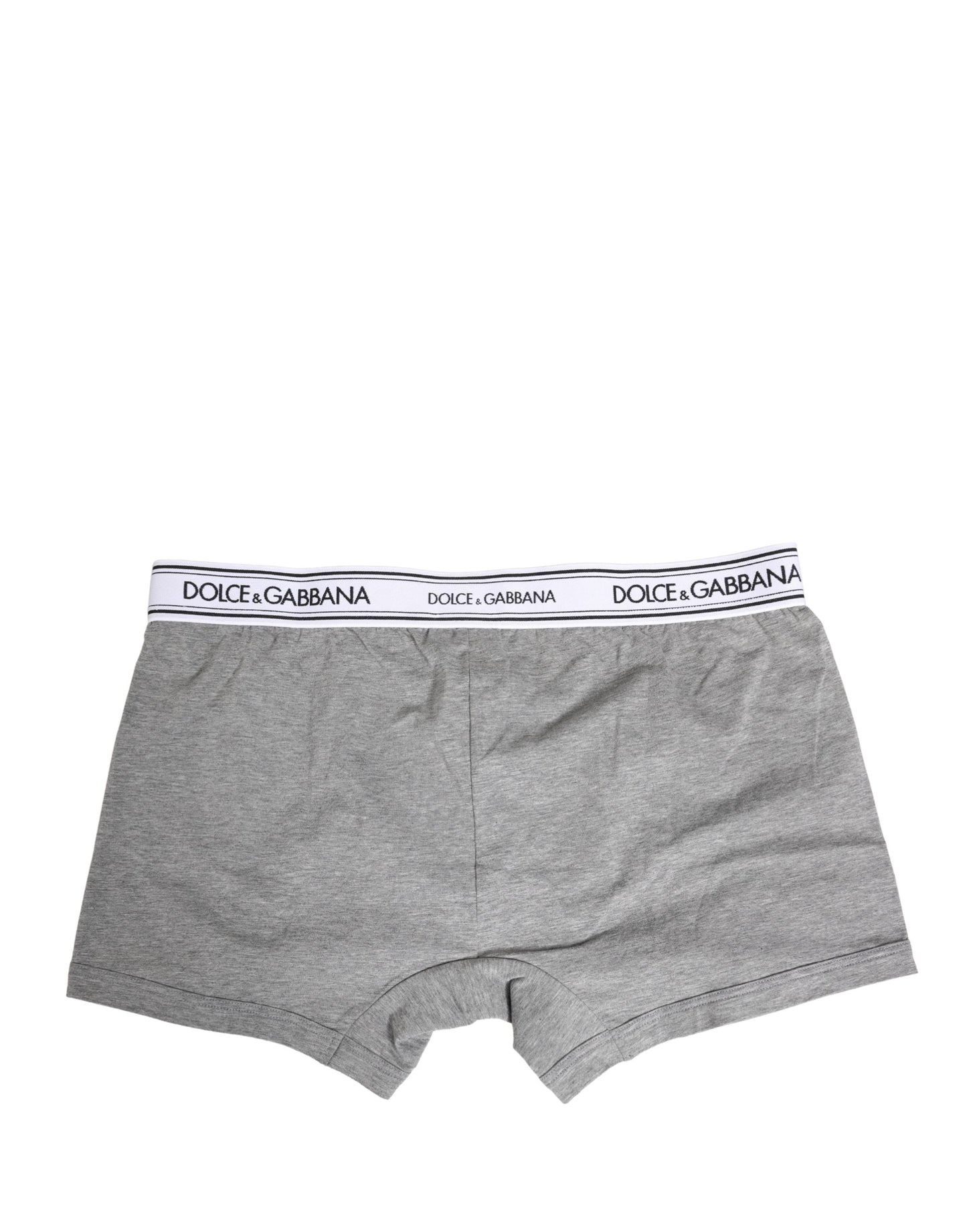 Gray Logo Waistband Cotton Men Boxer Underwear
