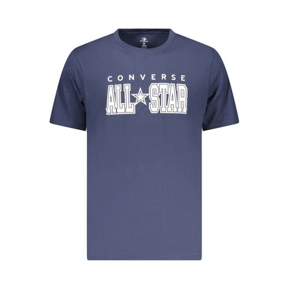 Blue Cotton Men's T-Shirt