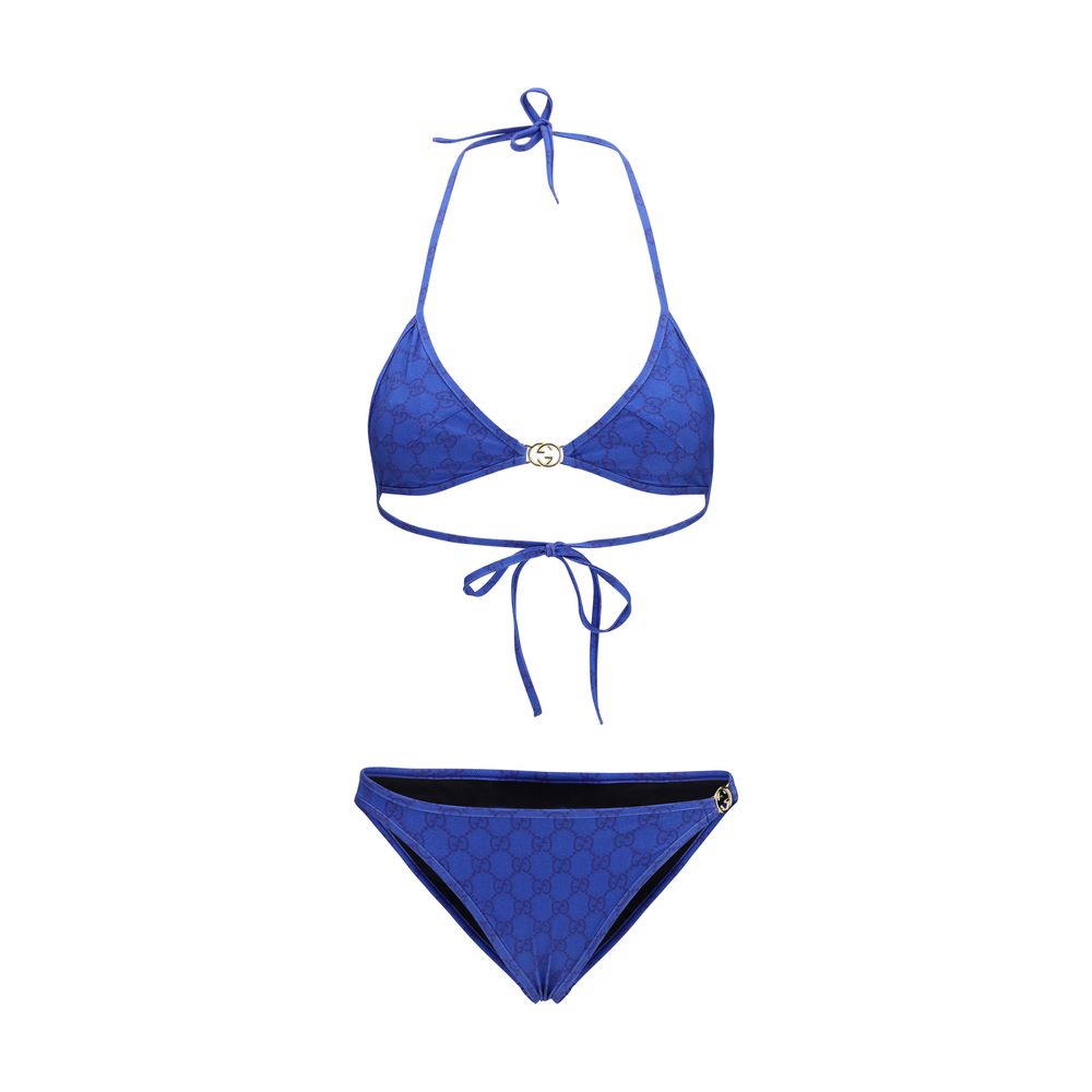 Blue Polyamide Bikini