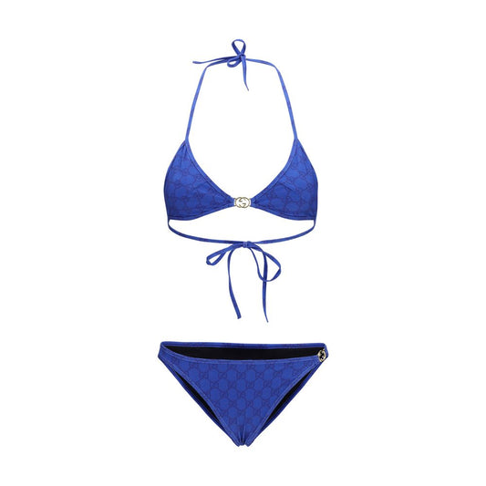 Blue Polyamide Bikini