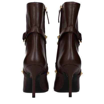 Brown Leather Ankle Boots