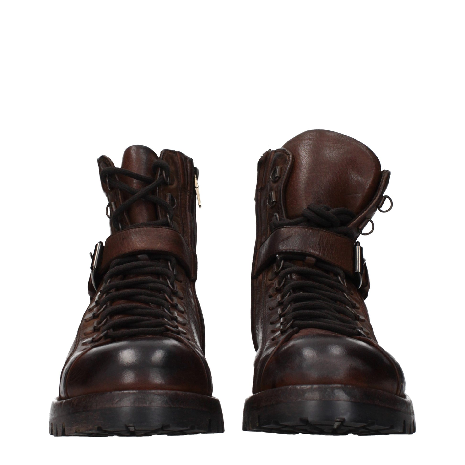 Brown Leather Ankle Boots