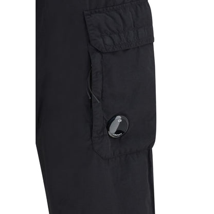 Black Polyamide Cargo Pants