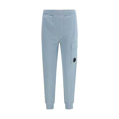 Blue Cotton Cargo Pants