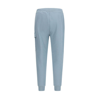Blue Cotton Cargo Pants