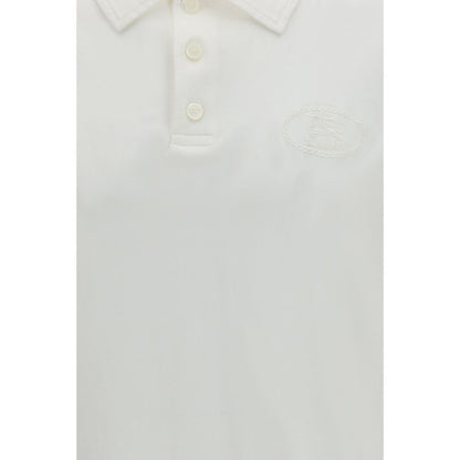 White Cotton Polo Shirt