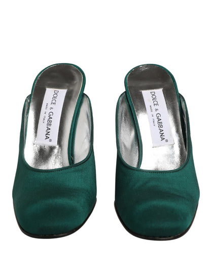 Green Suede Leather High Heel Pumps Shoes