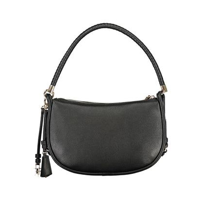 "Nero Polyurethane Women Handbag"