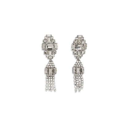 Silver Metal Earrings