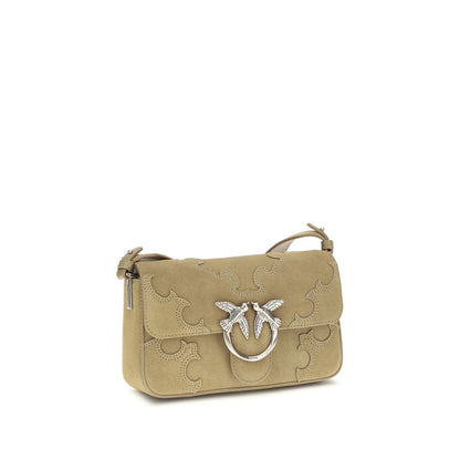 Beige Calf Leather Bos Taurus Shoulder Bag