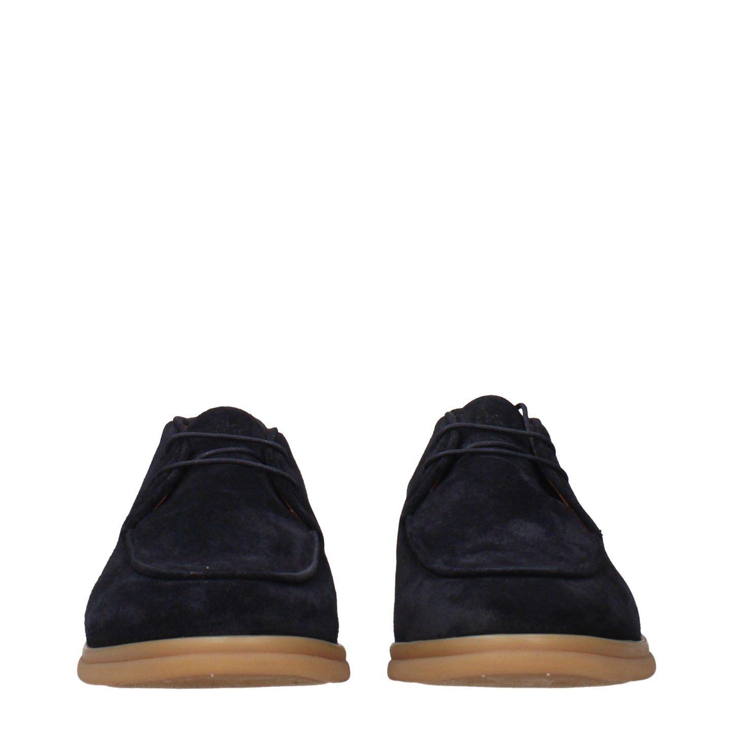 Blue Leather Oxfords And Derbies