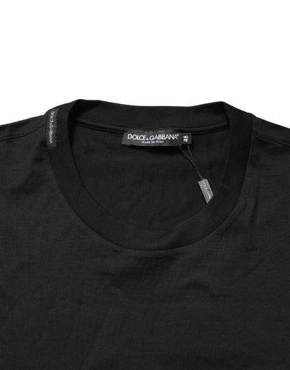 Black Crew Neck Sleeveless Tank Top T-shirt