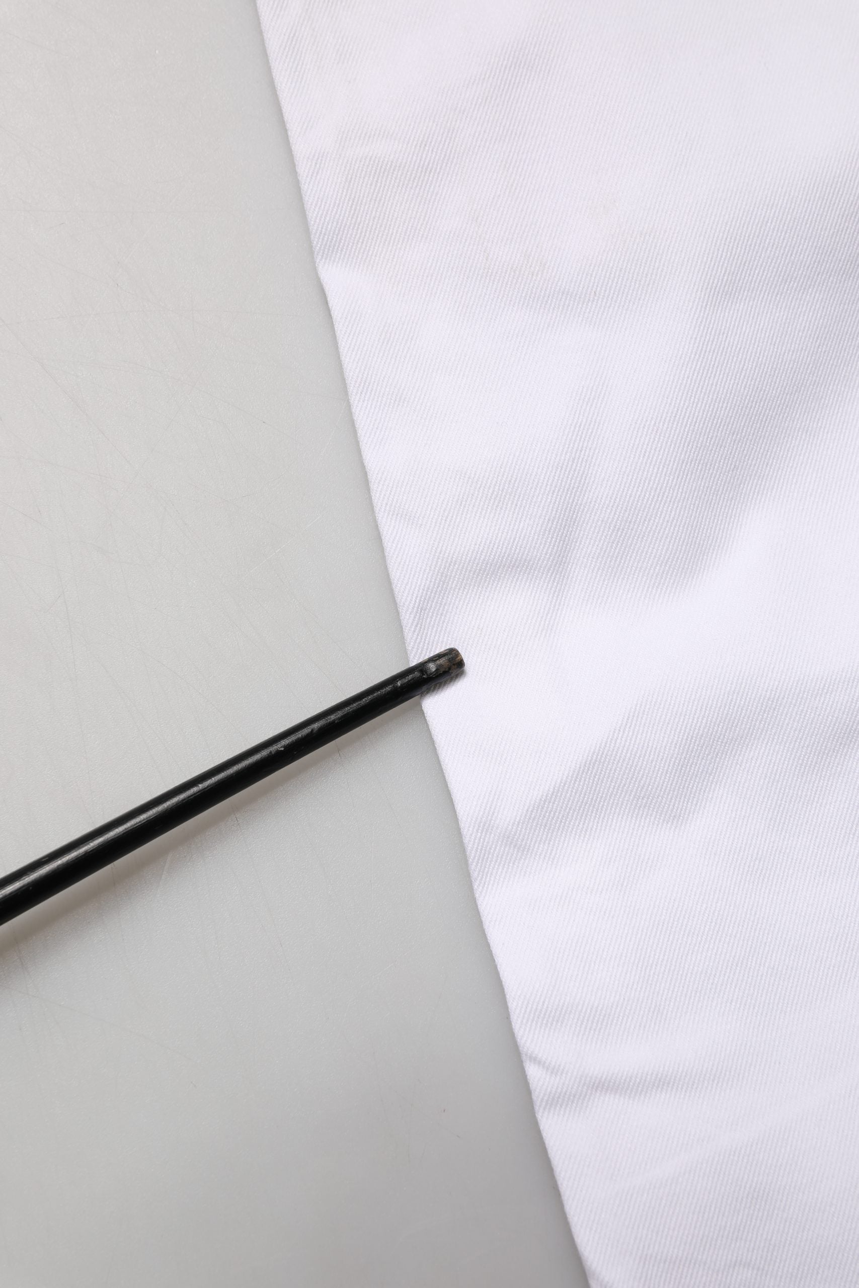 White Cotton Stretch Straight Casual Men Denim Trouser Jeans