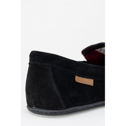 Black Faux Fur Slippers