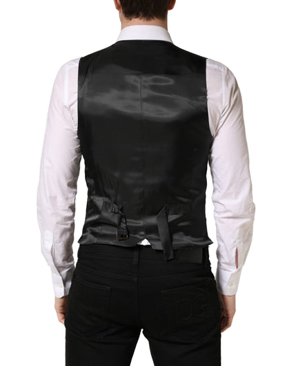 Dark Gray Wool Dress Formal Waistcoat Vest