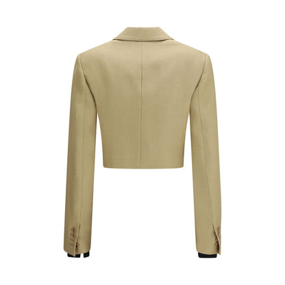 Beige Linen Denim Jacket
