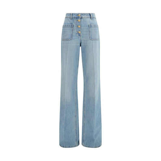Blue Cotton Jeans Denim