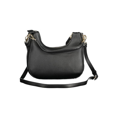 Black Polyurethane Women Bag