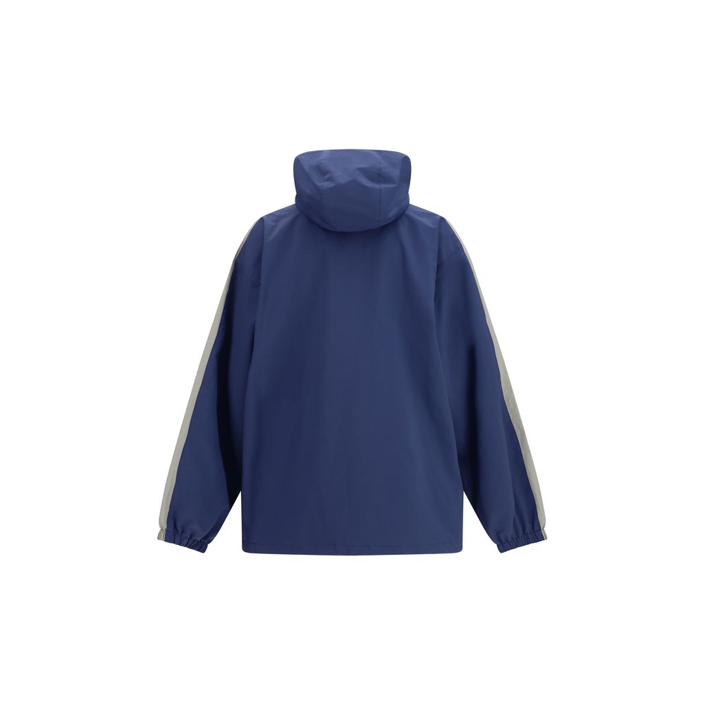 Blue Polyester Shell Jacket