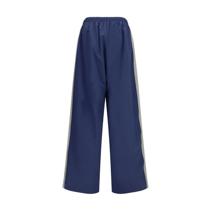 Blue Polyester Joggers (Workout Pants)
