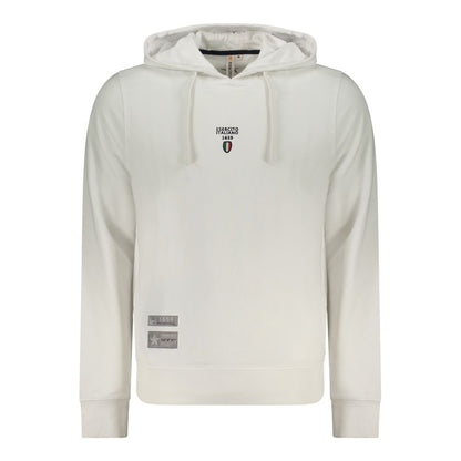 White Cotton Men's Hoodie