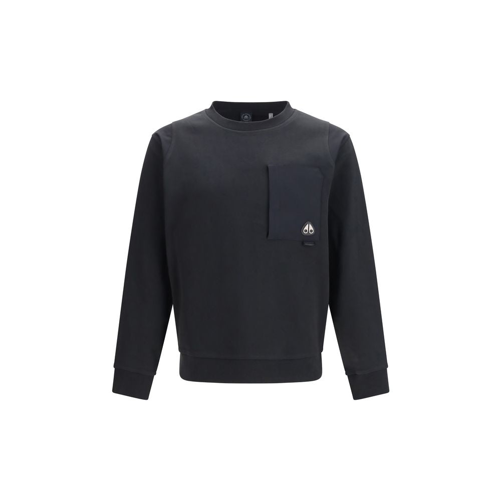 Black Cotton Sweatshirt