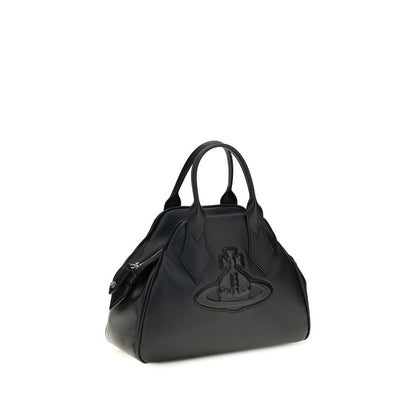 Black Polyurethane Handbag