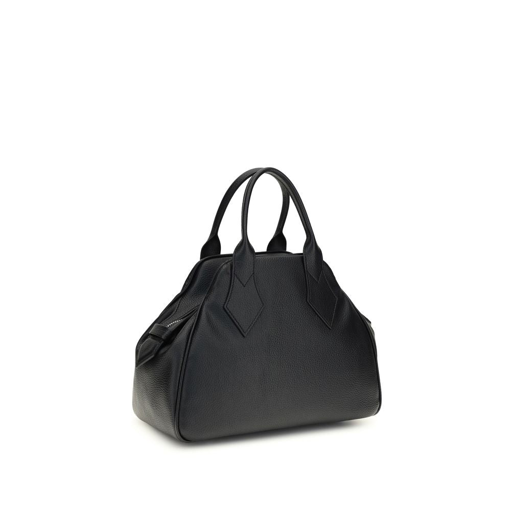 Black Polyurethane Handbag