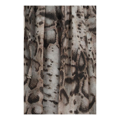 Beige Cotton Casual Dress