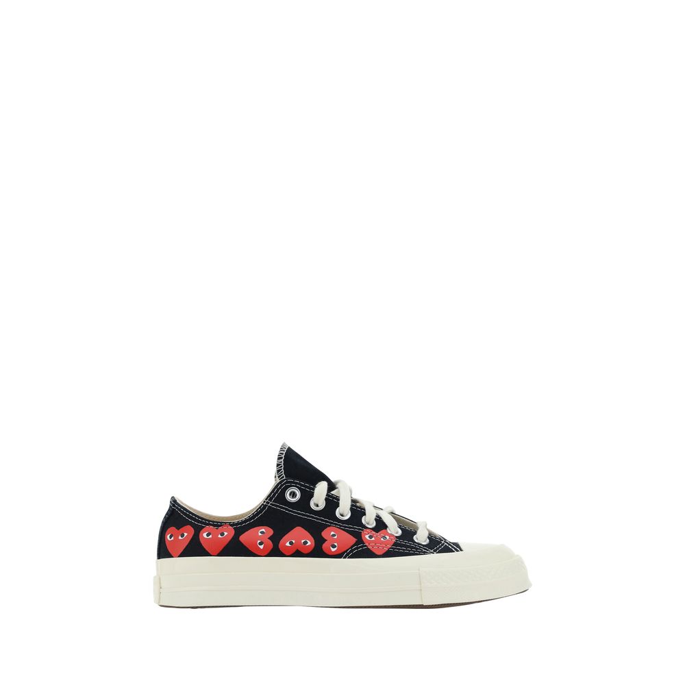 Black Canvas Low Top Sneakers