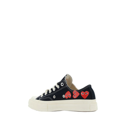 Black Canvas Low Top Sneakers
