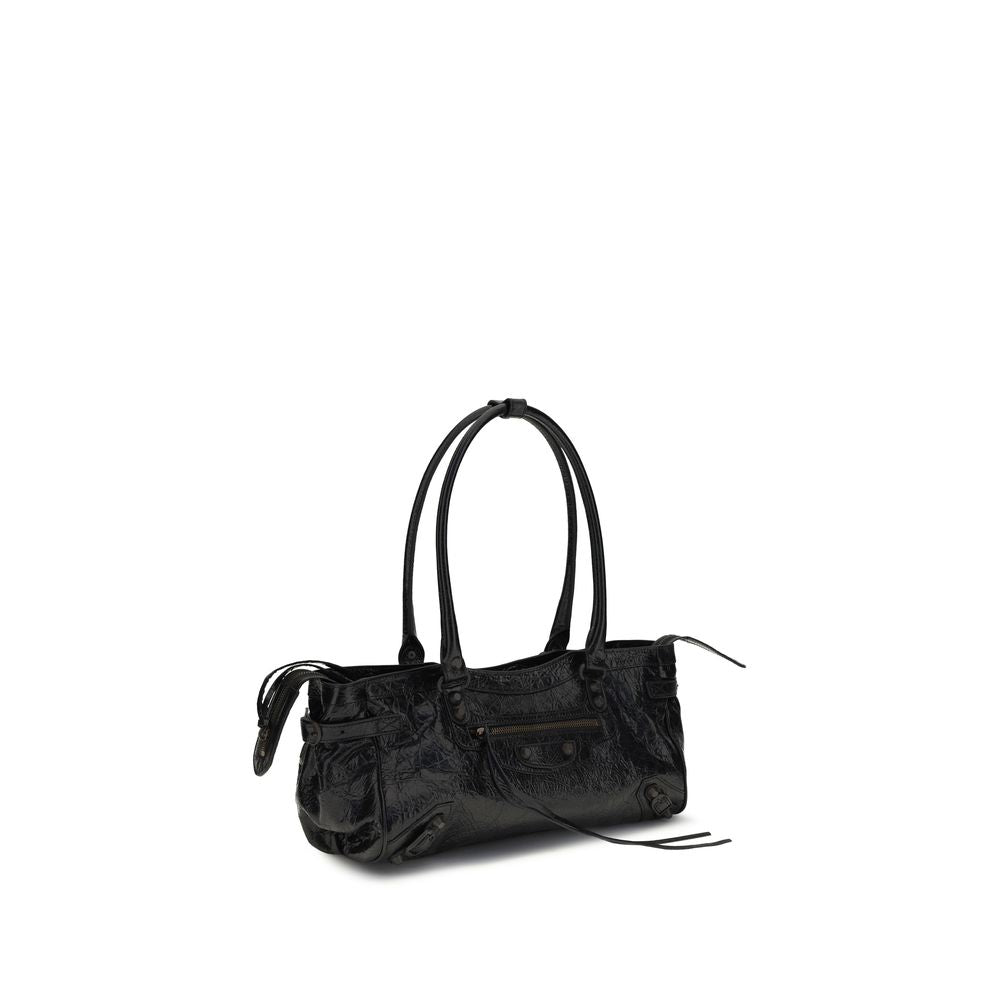 Black Calf Leather Bos Taurus Shoulder Bag